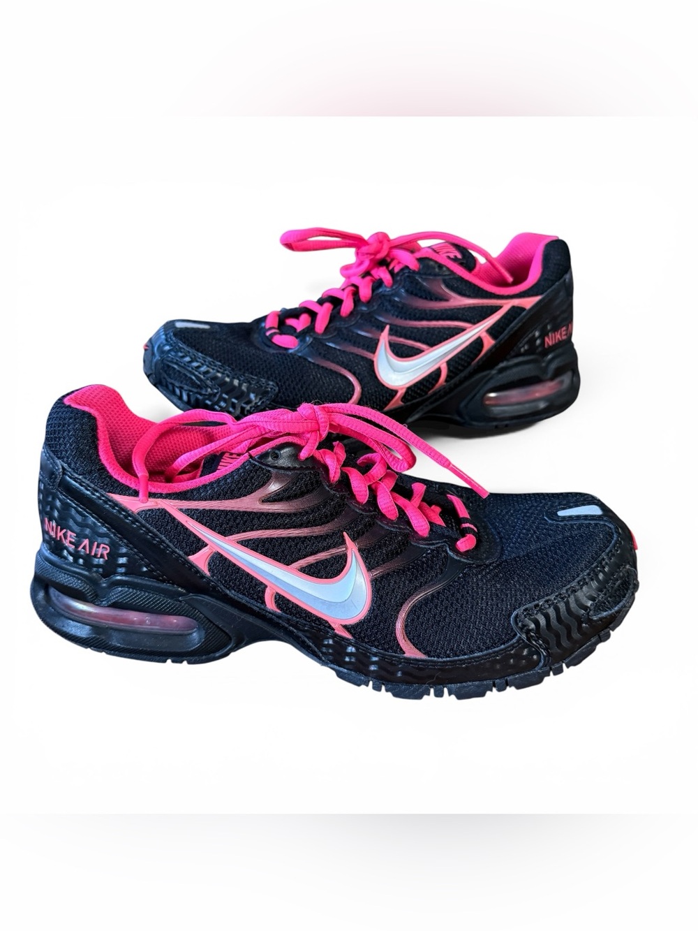 Nike Women's Air Max Torch 4 Running Shoes Black and Pink Size 8.5